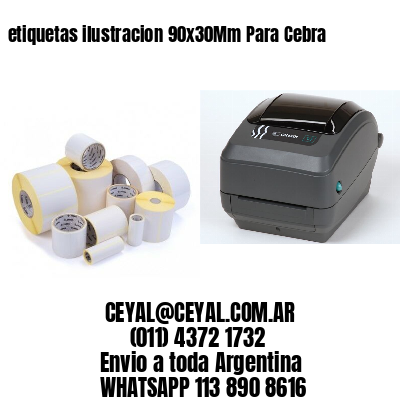 etiquetas ilustracion 90x30Mm Para Cebra