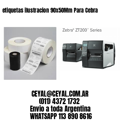 etiquetas ilustracion 90x50Mm Para Cebra