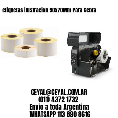 etiquetas ilustracion 90x70Mm Para Cebra