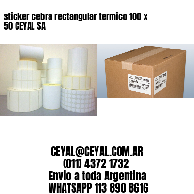 sticker cebra rectangular termico 100 x 50 CEYAL SA