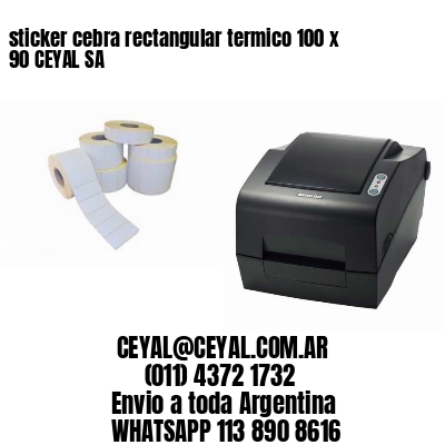 sticker cebra rectangular termico 100 x 90 CEYAL SA