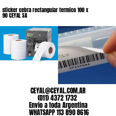 sticker cebra rectangular termico 100 x 90 CEYAL SA