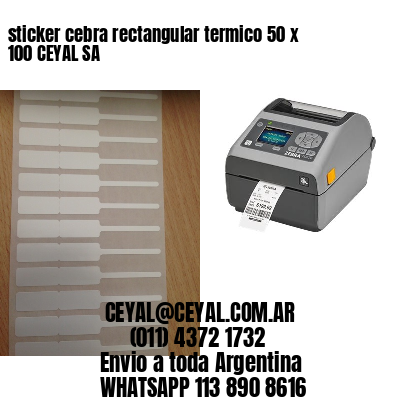 sticker cebra rectangular termico 50 x 100 CEYAL SA