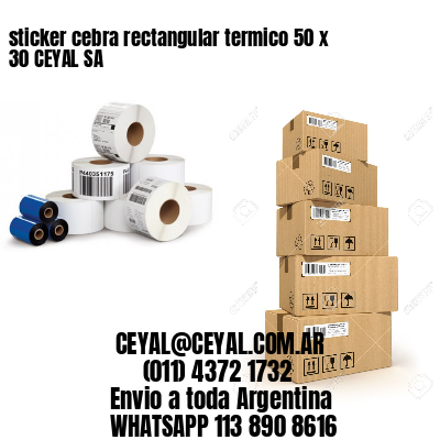 sticker cebra rectangular termico 50 x 30 CEYAL SA