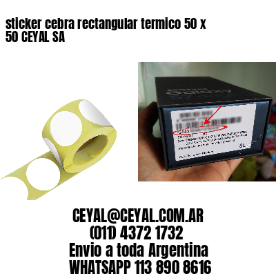 sticker cebra rectangular termico 50 x 50 CEYAL SA