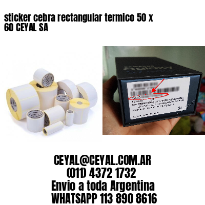 sticker cebra rectangular termico 50 x 60 CEYAL SA