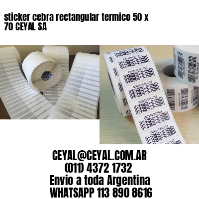 sticker cebra rectangular termico 50 x 70 CEYAL SA