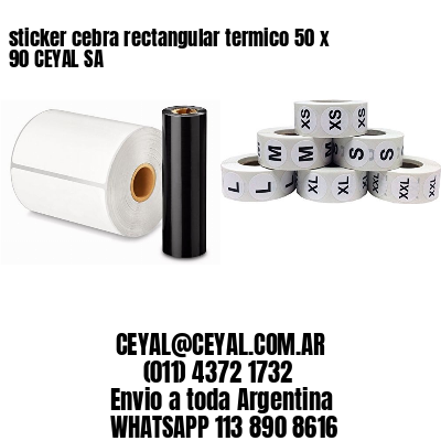 sticker cebra rectangular termico 50 x 90 CEYAL SA
