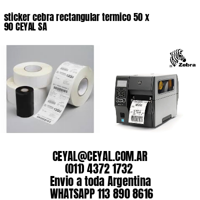 sticker cebra rectangular termico 50 x 90 CEYAL SA