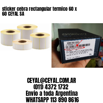 sticker cebra rectangular termico 60 x 60 CEYAL SA