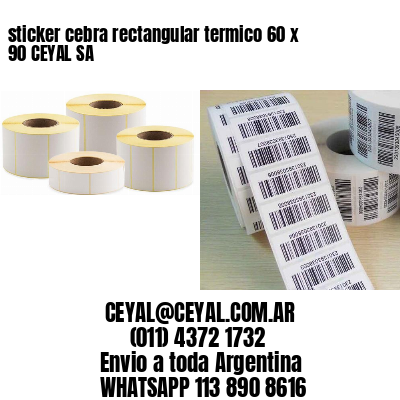 sticker cebra rectangular termico 60 x 90 CEYAL SA