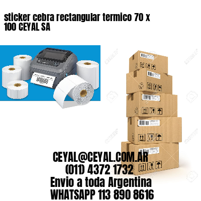 sticker cebra rectangular termico 70 x 100 CEYAL SA