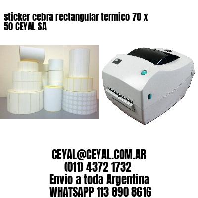 sticker cebra rectangular termico 70 x 50 CEYAL SA