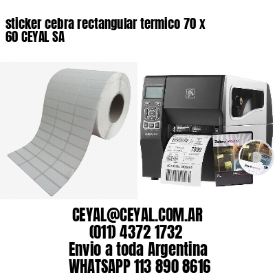 sticker cebra rectangular termico 70 x 60 CEYAL SA