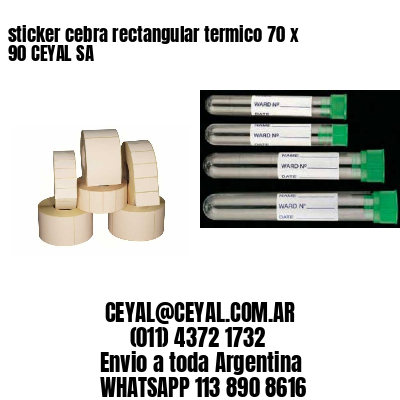 sticker cebra rectangular termico 70 x 90 CEYAL SA