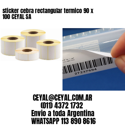 sticker cebra rectangular termico 90 x 100 CEYAL SA