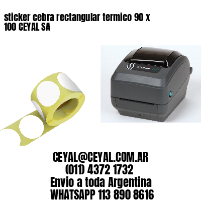 sticker cebra rectangular termico 90 x 100 CEYAL SA