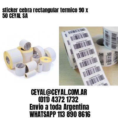 sticker cebra rectangular termico 90 x 50 CEYAL SA