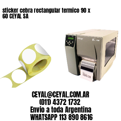 sticker cebra rectangular termico 90 x 60 CEYAL SA
