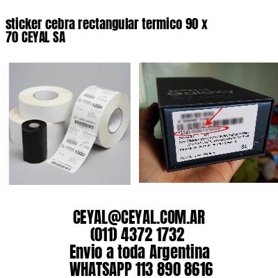 sticker cebra rectangular termico 90 x 70 CEYAL SA