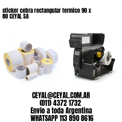 sticker cebra rectangular termico 90 x 80 CEYAL SA