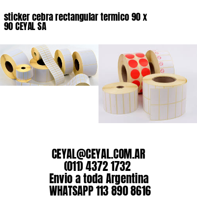 sticker cebra rectangular termico 90 x 90 CEYAL SA