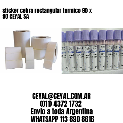 sticker cebra rectangular termico 90 x 90 CEYAL SA