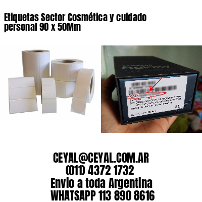 Etiquetas Sector Cosmética y cuidado personal 90 x 50Mm