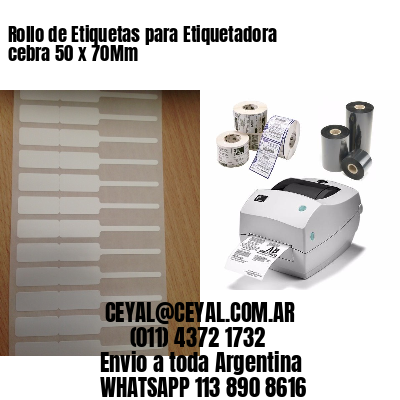 Rollo de Etiquetas para Etiquetadora cebra 50 x 70Mm