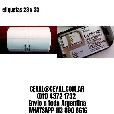 etiquetas 23 x 33
