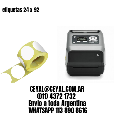 etiquetas 24 x 92