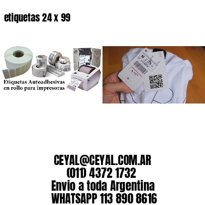 etiquetas 24 x 99