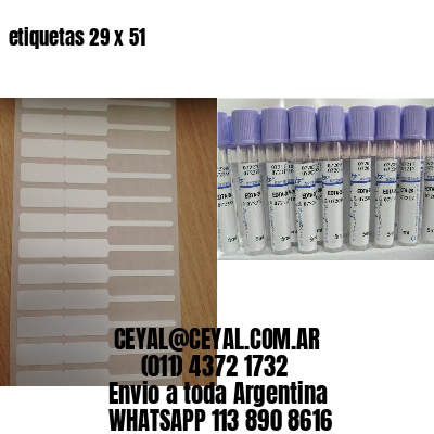 etiquetas 29 x 51