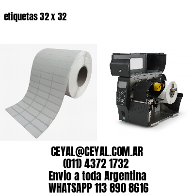 etiquetas 32 x 32