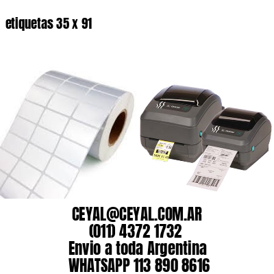 etiquetas 35 x 91
