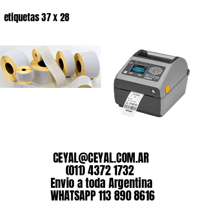 etiquetas 37 x 28