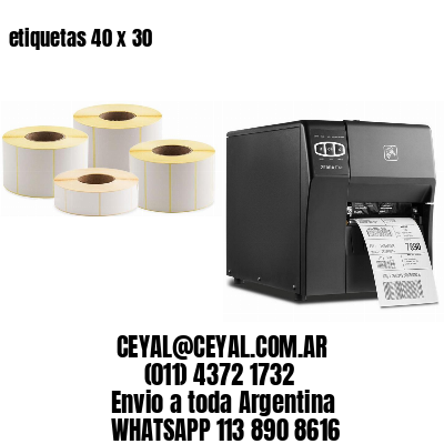etiquetas 40 x 30