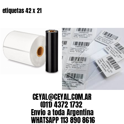etiquetas 42 x 21