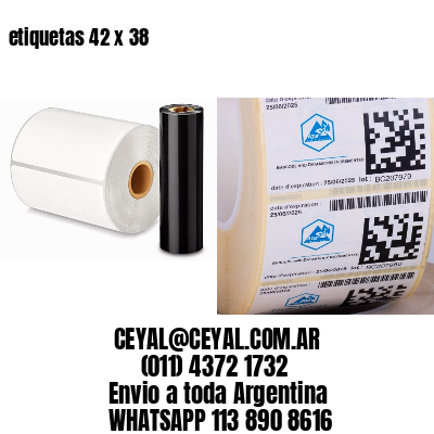 etiquetas 42 x 38