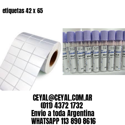etiquetas 42 x 65