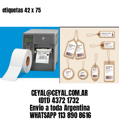 etiquetas 42 x 75