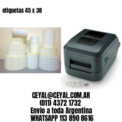 etiquetas 45 x 38