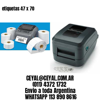 etiquetas 47 x 70