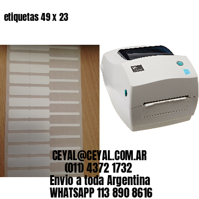 etiquetas 49 x 23