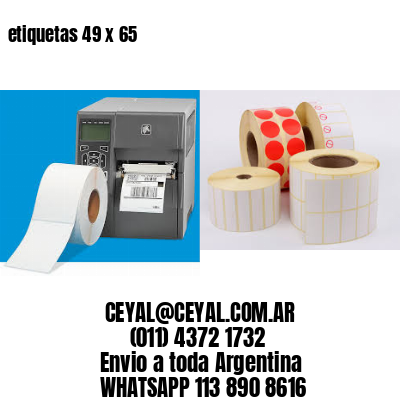 etiquetas 49 x 65