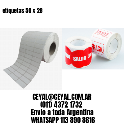 etiquetas 50 x 28