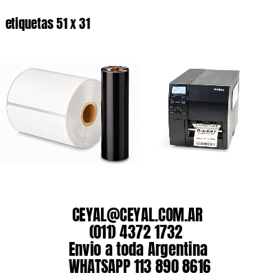 etiquetas 51 x 31