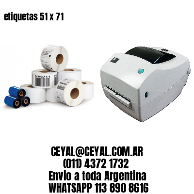 etiquetas 51 x 71