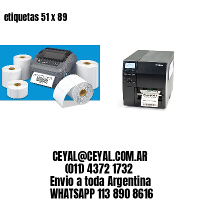 etiquetas 51 x 89
