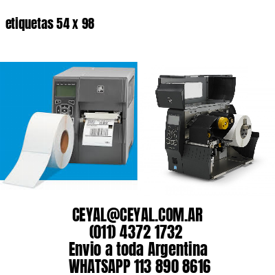 etiquetas 54 x 98